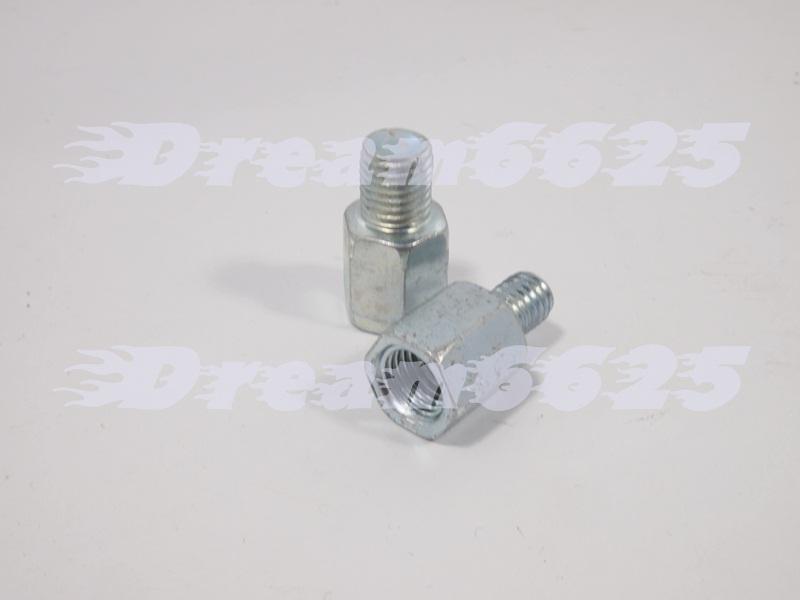 10mm to 8mm mirror thread adapter for motorcycle motorbike rear side clockwise