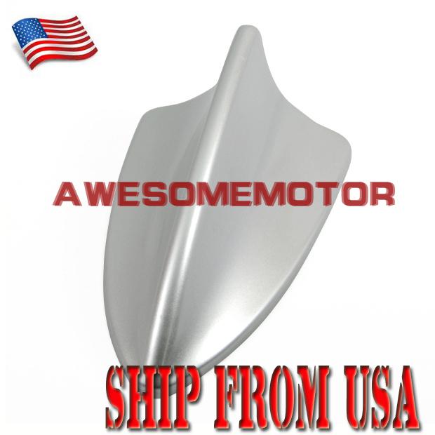 Us new decoration weatherproof silver gray shark fin style roof antenna base