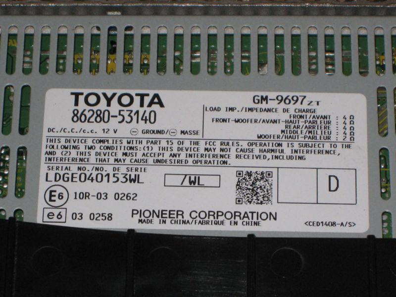 Sell 2011 2012 LEXUS IS250 AMPLIFIER AMP PIONEER, PART 8628053140