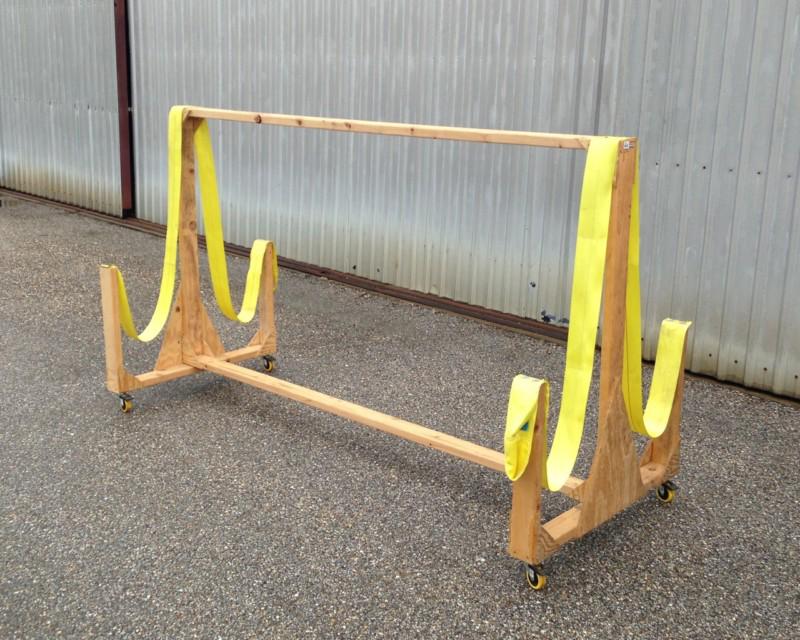 Aircraft wing dolly storage transportation