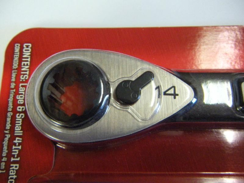 Craftsman 2 Piece 4-IN-1 Inch Universal Ratcheting Wrench Set Metric NEW FREE SH, US $29.00, image 6