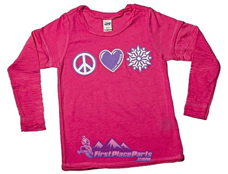 Divas peace love snow kids t-shirt ~ 2014 model ~ 60% cotton 40% polyester