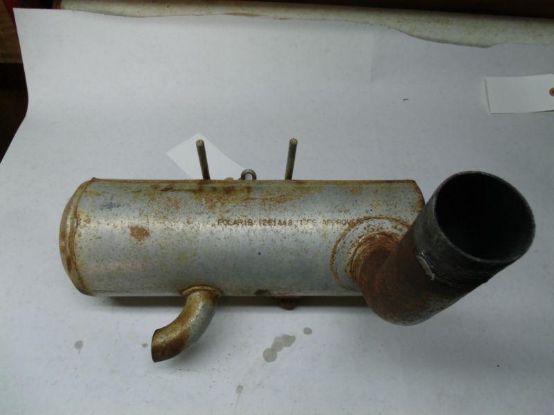 06 polaris 800 sportsman efi left exhaust muffler / silencer