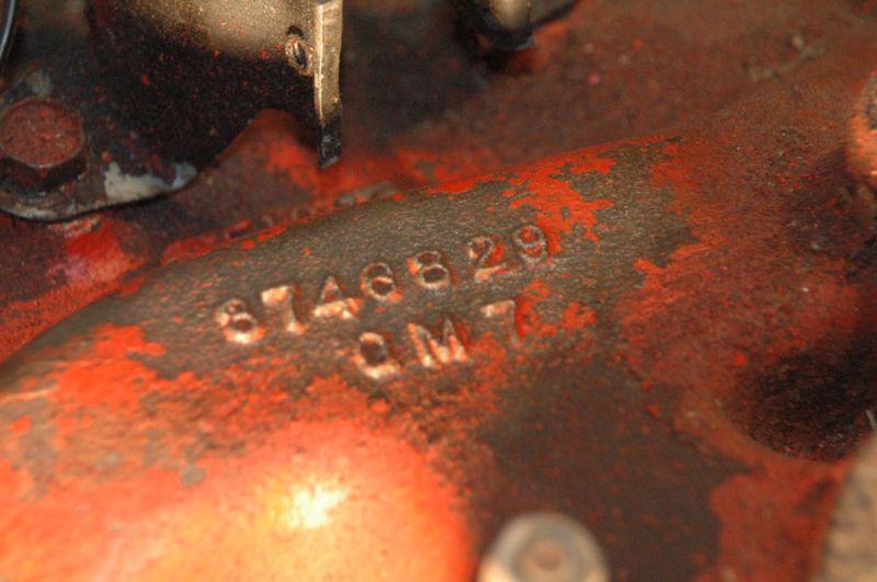 1961 3746829 f161 dated intake manifold corvette chevy 4 barrel carter wcfb 4jet