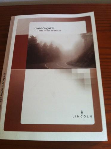 Lincoln oem 2010 town car owners manual & benefits of owning lincoln supplement