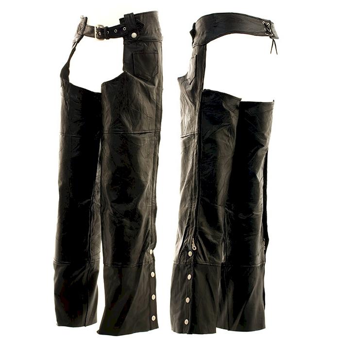 Leather motorcycle chaps. brand new!