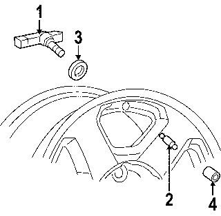 Chevrolet 25754190 genuine oem factory original pressure sensor grommet