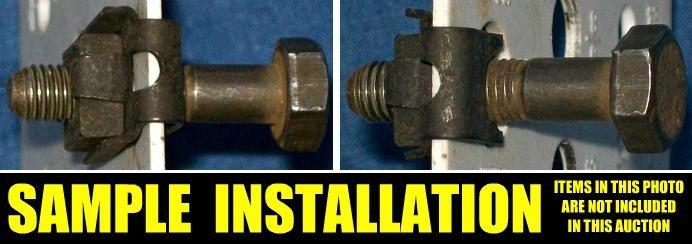 ❋36 NOS AUVECO OLD U-NUTS 1940s 40s FENDER, MOLDING TRIM NUT 1/4