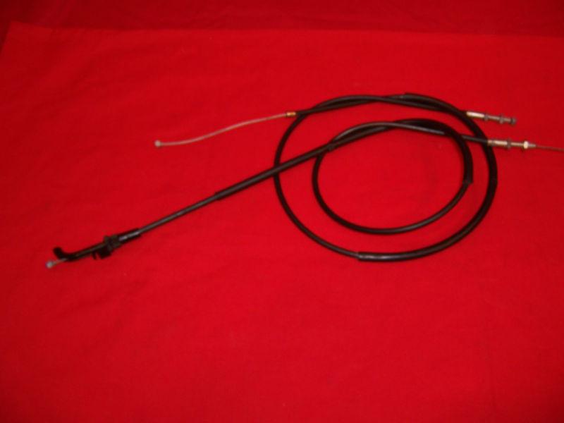 94 - 09 kawasaki ninja ex 500 oem throttle cables push &  pull only 876 miles