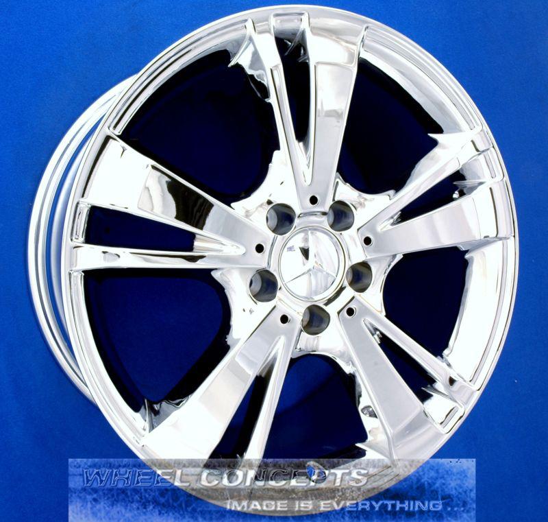 Mercedes e350 e550 18 inch chrome wheel exchange e 350 550 18" rims