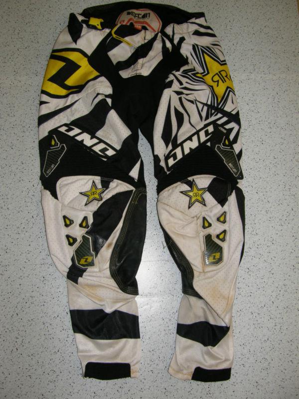 One industries defcon riding pants adult sz.30 moto rockstar mx atv quad #jp23