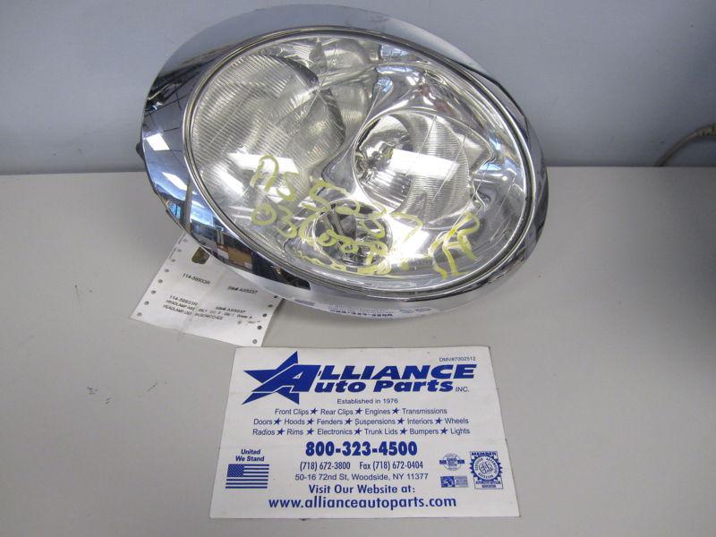 02 03 04 mini cooper r. headlight ht halogen w/o headlamp cleaning 561105