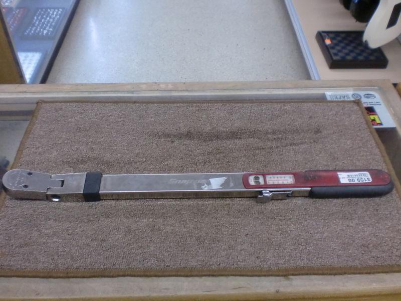 Snap on tqr250e 1/2" drive flexible head torque wrench 50-250ftlbs