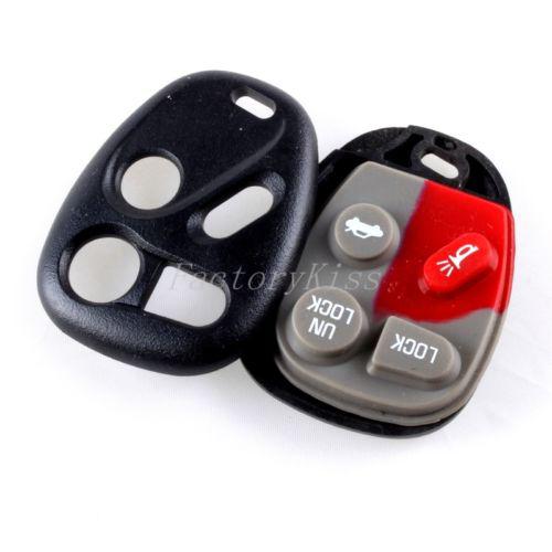 Gau remote key shell case for buick cadillac chevrolet replacement 4 buttons