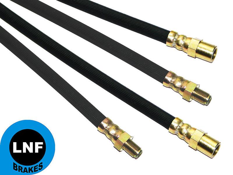 81-85 mercedes c126 s-class coupe 380sec - brake hose set x4 - bremsschlauch