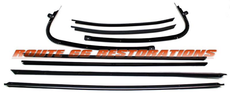 1970 pontiac gto lemans hardtop door window glass beltline weatherstrip fuzzys