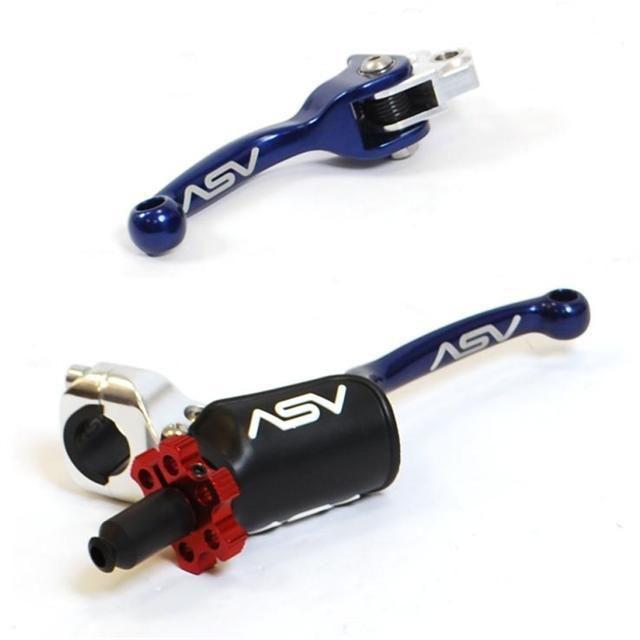 Yamaha yz85 yz125 yz250 asv f3 pro brake clutch lever blue