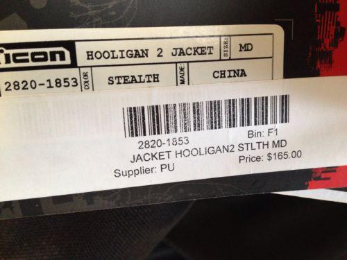 Stealth Medium Icon Hooligan 2 Textile Jacket, US $100.00, image 4