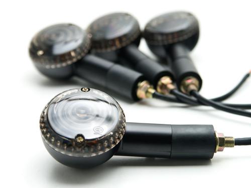 4x round turn signals for harley davidson softail night train deluxe flstni
