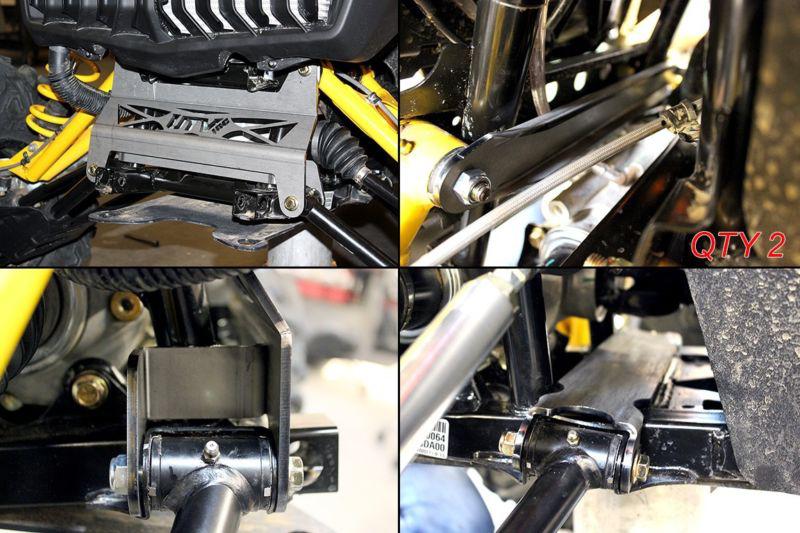 Can am maverick 5 pc hd steel front gusset kit