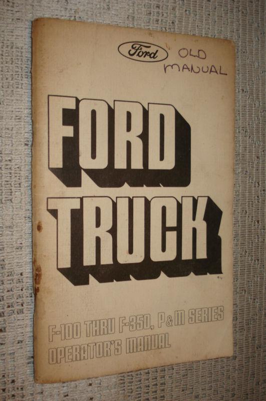 1975 ford truck owners manual original rare glove box book nice shape