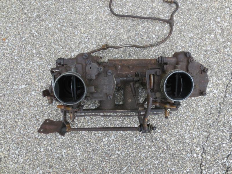 Used sunbeam dual zenith carburetors manifold and linkage made in england
