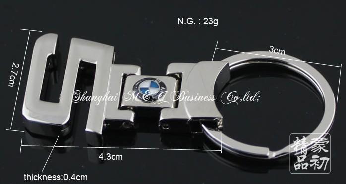 New hot bmw/bmw 5 series car logo metal keychain keyring key chain ring freeship