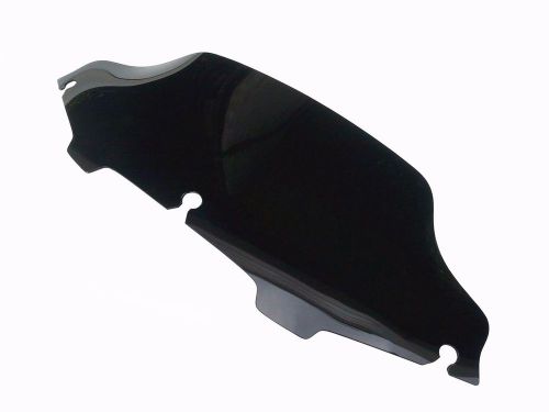 6" dark smoke wave windshield windscreen for harley touring flhx flht flhtc