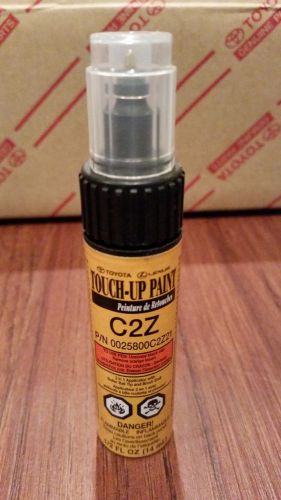 Genuine toyota touch up paint 1/2 oz pen &amp; brush c2z yuzu (scion fr-s)