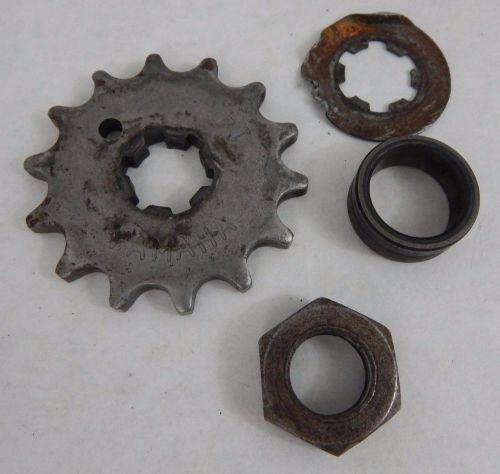 92-98 genuine yamaha rt100 drive sprocket (14 teeth) with hardware 1992 parts