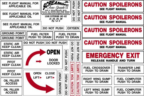 Learjet 31, 33, 35, 36 series exterior kit free shipping us only