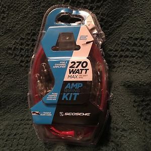 Scosche 270w max amp kit 12-gauge wiring audio cable car amp kit free shipping