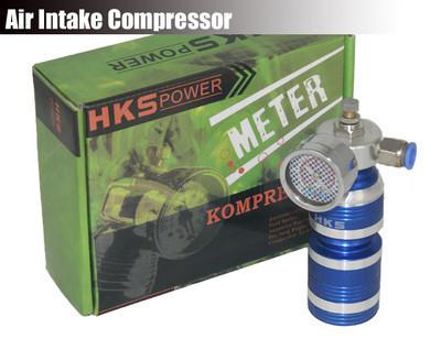 Hks air intake compressor turbo supercharger pressure gauge accelerator kit blue