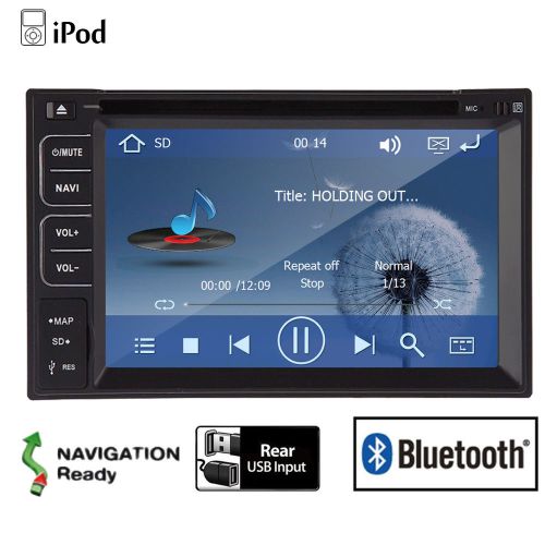 2 din radio car dvd player touch screen ipod gps stereo receiver system+camera