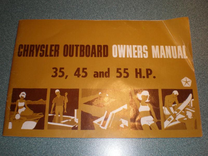 1967 chrysler outboard owners manual 35, 45, and 55 h.p. - ob1015 - usa