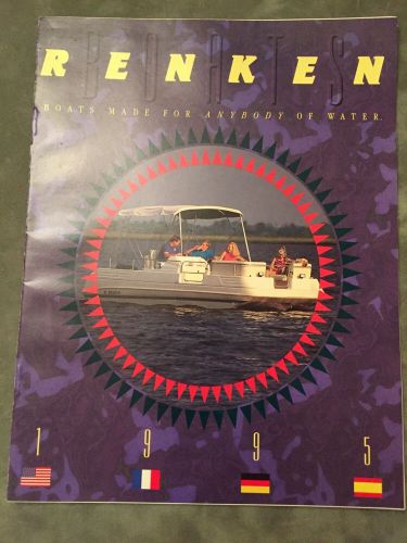 Renken boat~seamaster boats~1995 original sales brochure~mint condition~marine