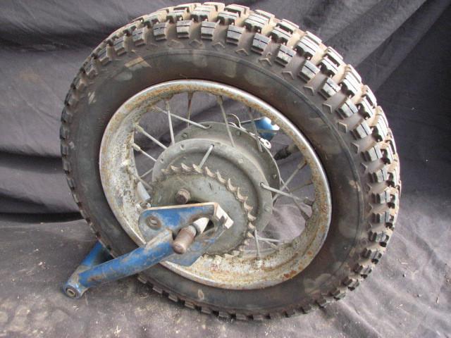 Vintage coleman mini bike rear suspension swing arm 10" motorcycle wheel & tire
