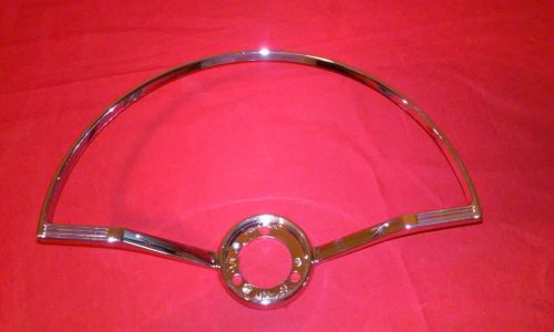 Vw karmann ghia beetle super bug type-3 1962-1971 chrome horn ring, new, one...