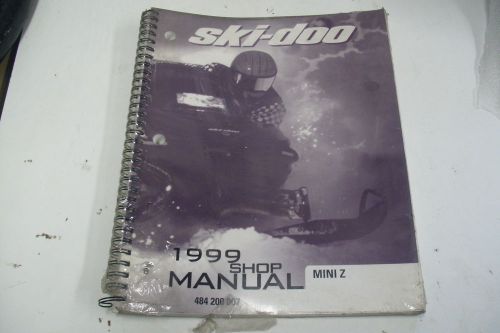 Bombardier ski doo snowmobile technical manual 1999 mini z