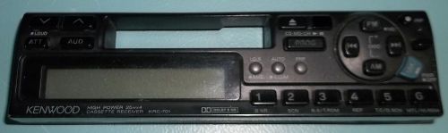 Kenwood am-fm cassette receiver detachable faceplate krc-701