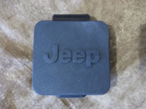 Jeep logo rubber hitch cover plug cap 2 inch class lll receiver fits wranger oem
