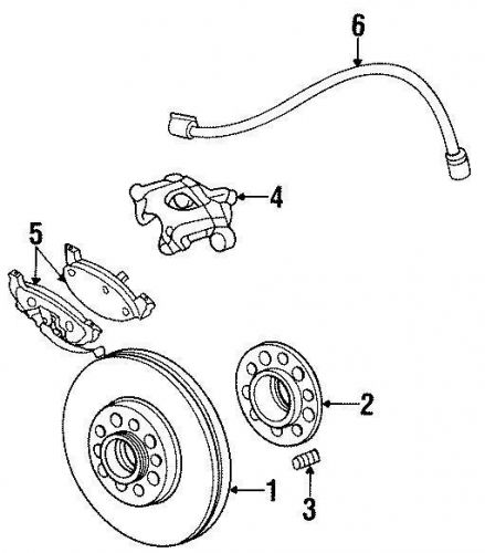 Chrysler oem chrysler disc brake caliper 05011072aa image 4