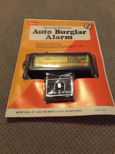 Vintage auto safers burglar alarm, nos  car display, collectible, advertising