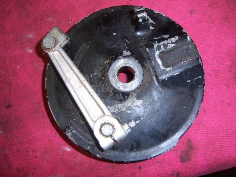 1976 tt500 front brake plate assembly hub drum yamaha xt tt 500 77 78 79 80