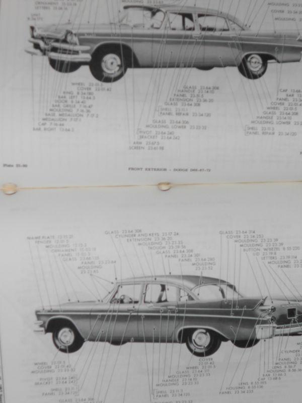 Purchase 1955 1956 1957 1958 DODGE CHRYSLER PLYMOUTH DESOTO PARTS