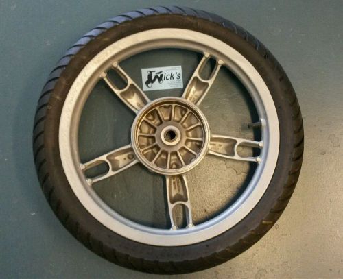 2008 aprilia scarabeo 100 4t scooter rear wheel with tire