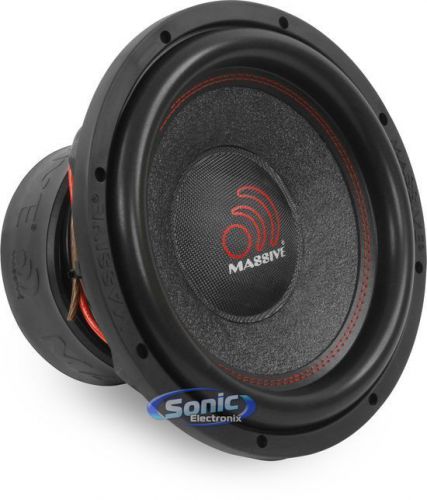 New! massive audio summo-124 1500w rms 12" dual 4 ohm summo car subwoofer