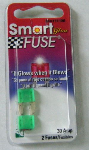 Littelfuse 11-1005 smart glow blade style min30 amp fuse - 2 fuses 12v #54