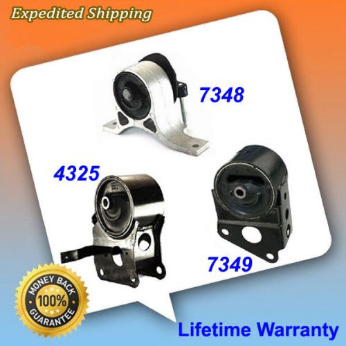 Engine motor mount set 3pcs for 2007-2008 nissan maxima 3.5l w/o sensors m983
