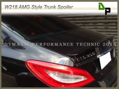 #040 black amg style trunk spoiler for m-benz w218 cls-class sedan 2011-2015